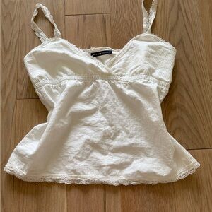 Brandy Melville Cream Lace Camisole
